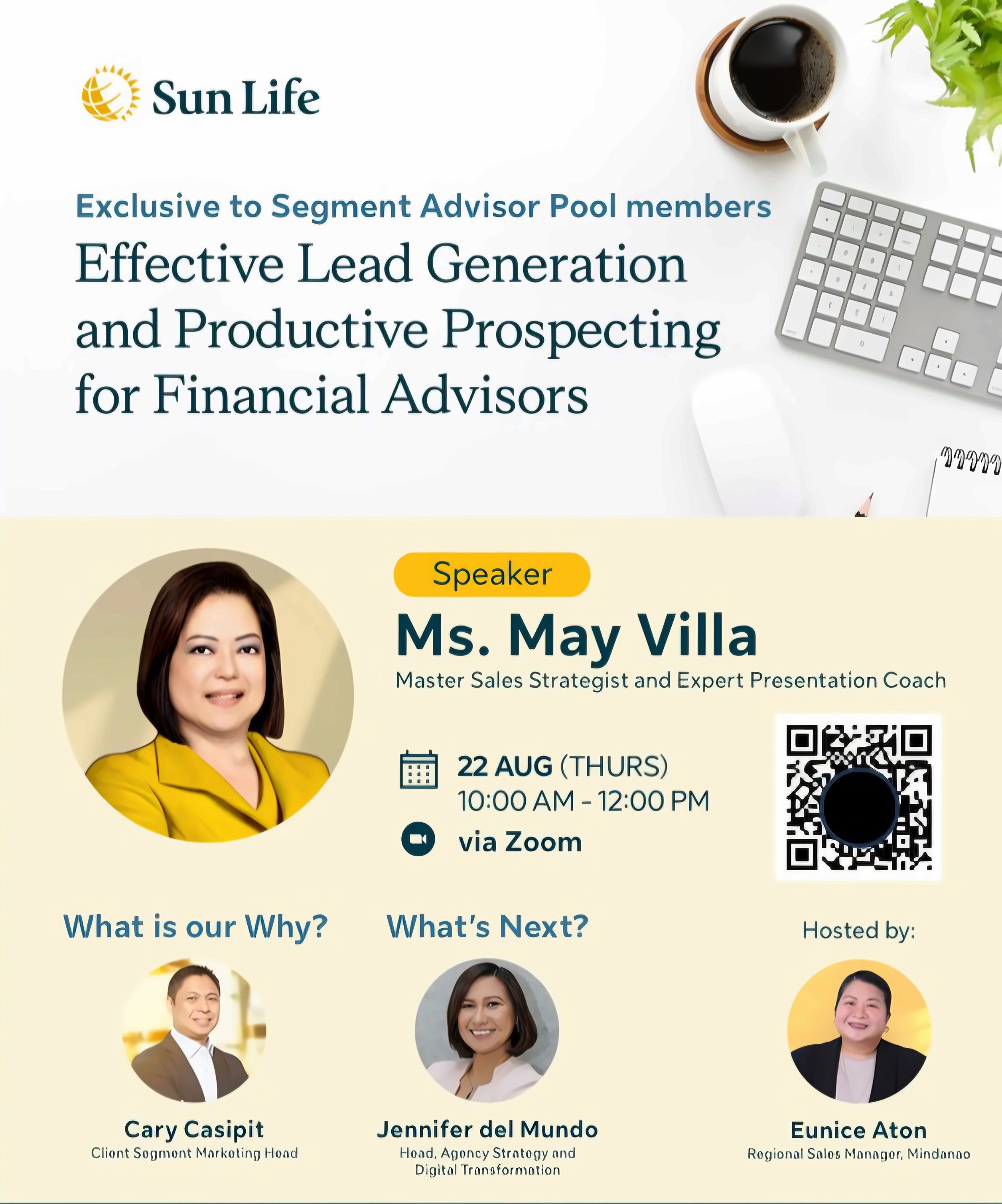 MCV speaking event poster
